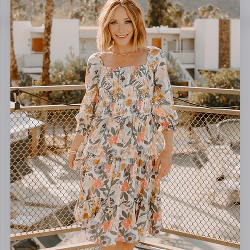 Baltic Born Marta Smocked Midi Dress